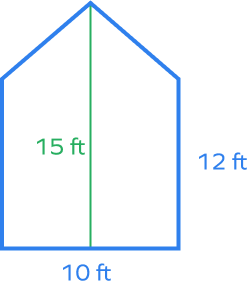 An irregular pentagon