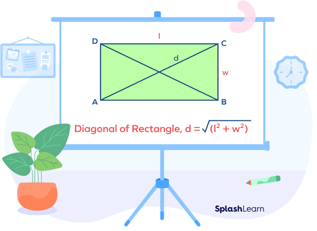 Formula for diagonal of rectangle