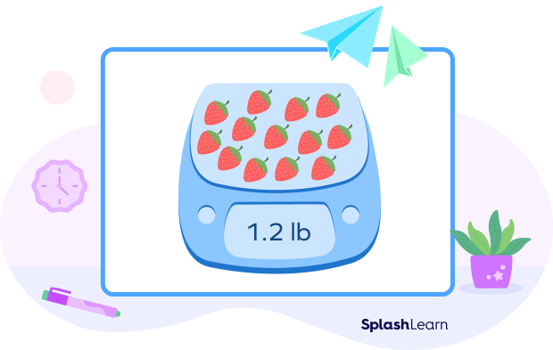 Quantity of 13 strawberries weighing 1.2 lb