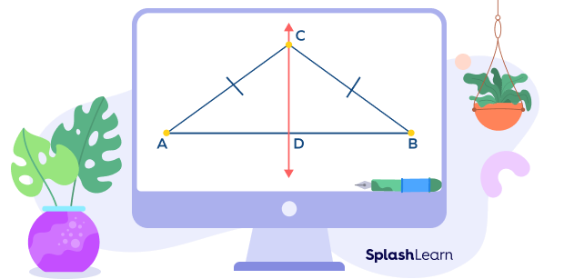 Converse of the perpendicular bisector theorem