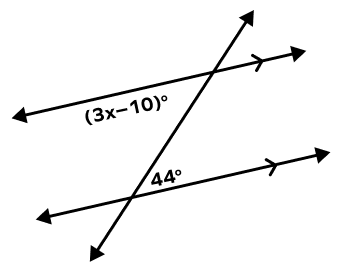 Example based on alternate interior angles theorem