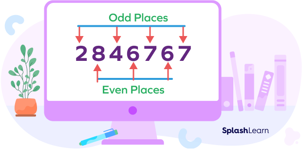 Identify even and odd places in a number for divisibility rule of 11