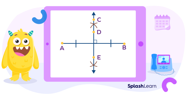 Perpendicular bisector of a line segment