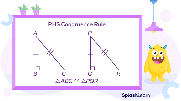 RHS (Right angle-Hypotenuse-Side) Congruence Rule