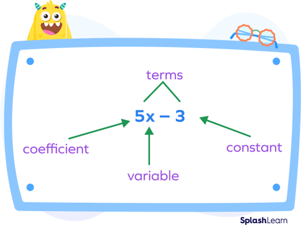 Terms, coefficients, variables, and constants