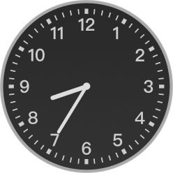 Analog clock example iii