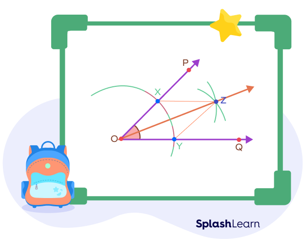 Constructing angle bisector using a compass