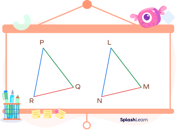 corresponding sides of a triangle.