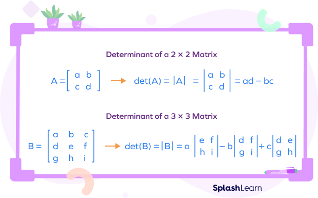 Solving 2 x 2 and 3 x 3 determinants