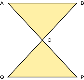Two congruent triangles