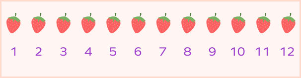 12 strawberries
