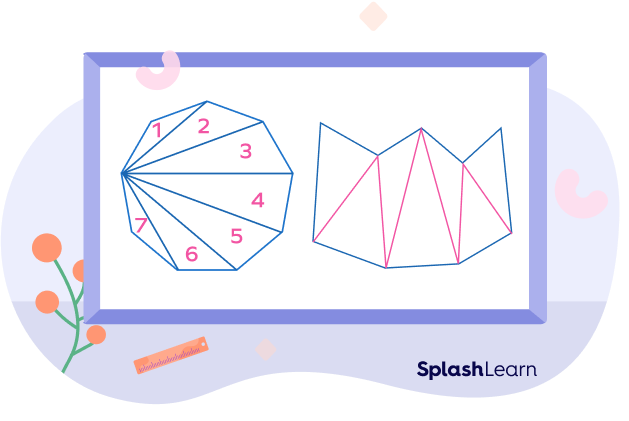 7 triangles in a nonagon