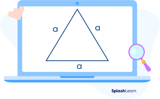 Equilateral triangle with each side “a” units