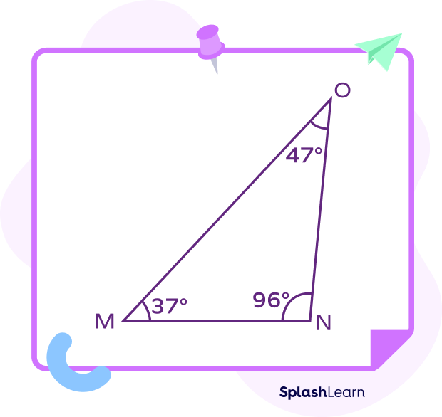 Obtuse angle in a triangle