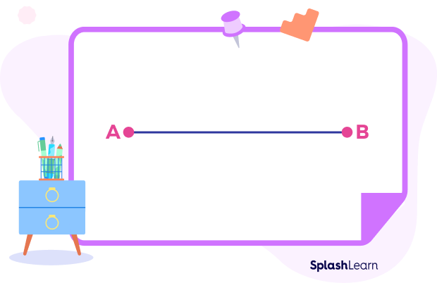 Perpendicular bisector construction - step i