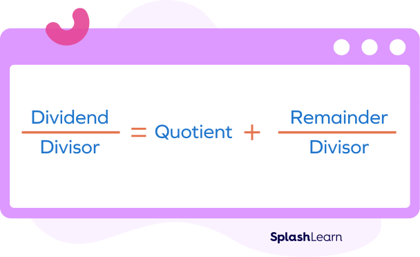 Relationship between the dividend, divisor, quotient and remainder