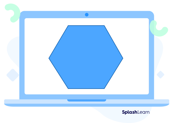 A regular hexagon