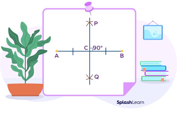 Bisecting a line segment: construction