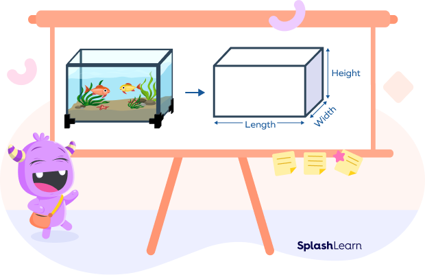 Cuboid and a fish tank in the shape of a cuboid
