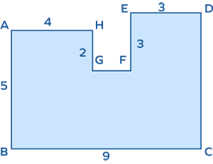 Finding perimeter of an irregular polygon