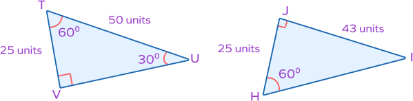 Measures and congruence of corresponding sides and angles