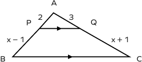 Triangle proportionality theorem example