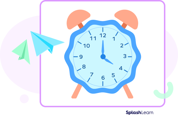 Elapsed time on analog clock