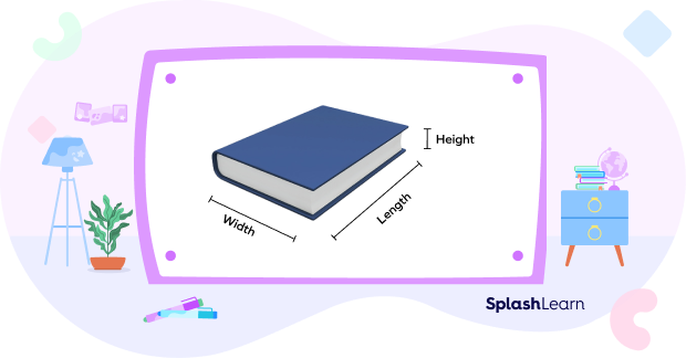 Measuring the volume of a book in cubic units