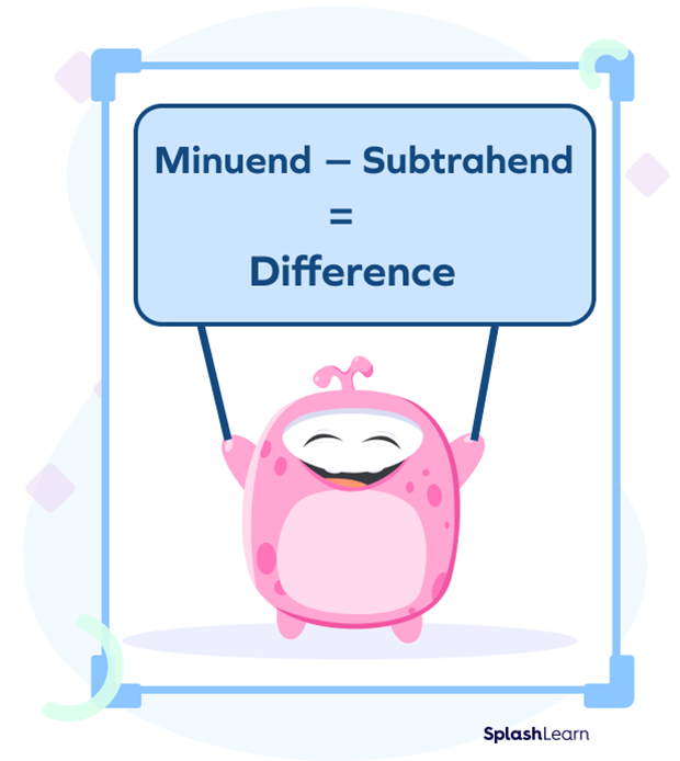 Minuend and subtrahend