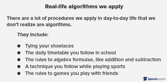 real life algorithm