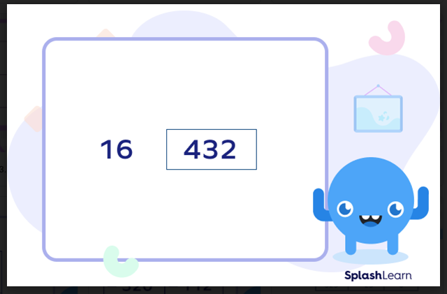 Division using area model