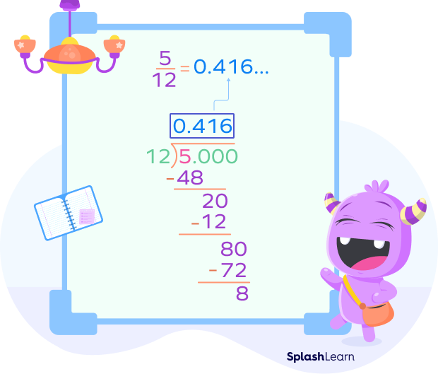 Converting 5/12 into a decimal